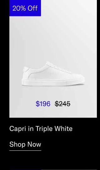 Capri in Triple White. Shop Now