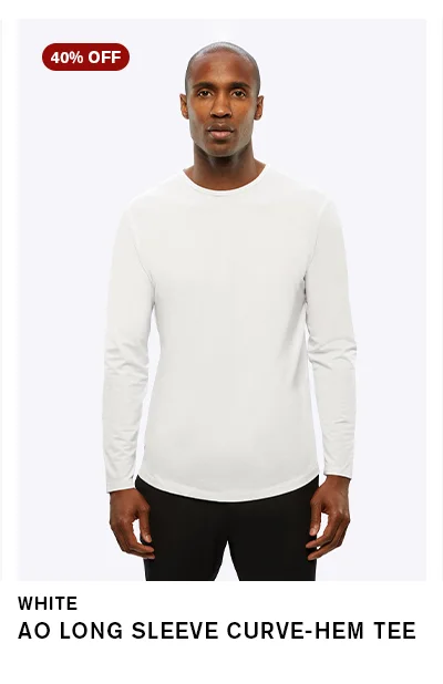 AO Long Sleeve Curve-Hem Tee