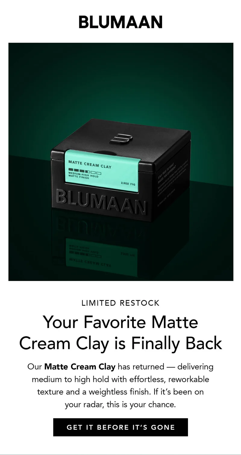 Your Favorite Matte Cream Clay is Finally Back