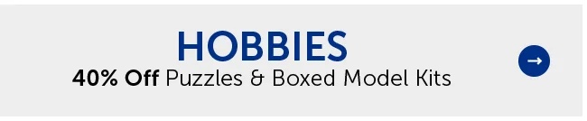 Hobbies - 40% Off Puzzles & Boxed Model Kits