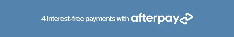 4 interest-free payments with Afterpay
