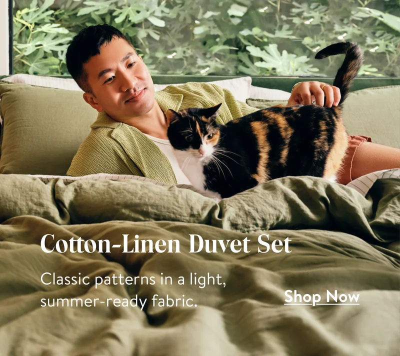 Cotton-Linen Duvet Set
