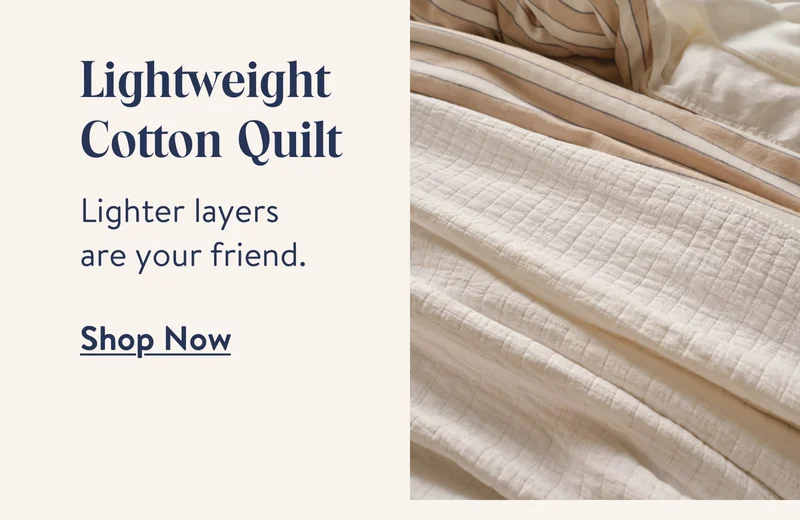 Lightweight cotton quilt