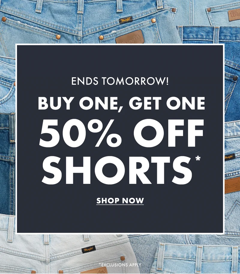Ends Tomorrow! Buy One, Get One 50% Off Shorts* Shop Now *Exclusion Apply