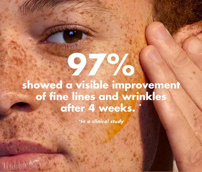 97% showed a visible improvement of fine lines and wrinkes after 4 weeks