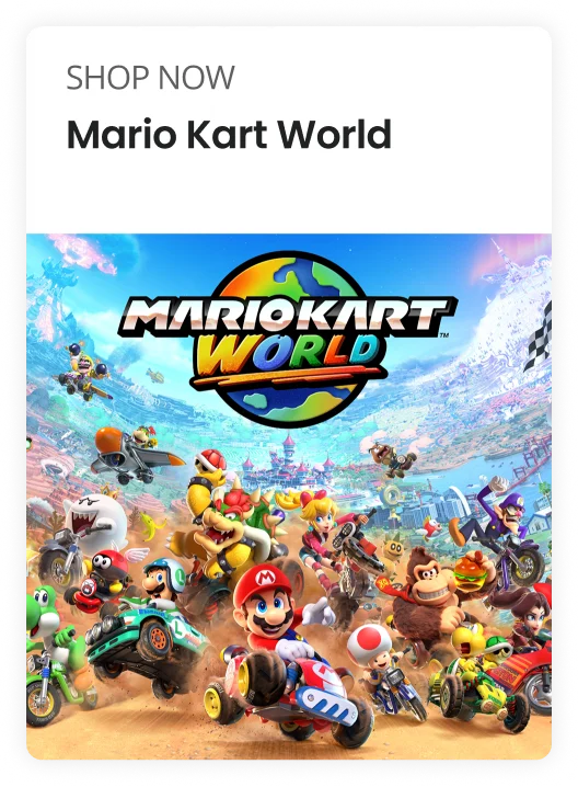 SHOP NOW Mario Kart World