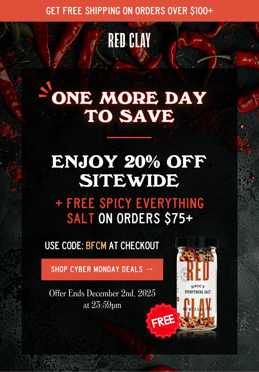 Enjoy 20% OFF Sitewide + FREE Spicy Everything Salt On Orders $75+