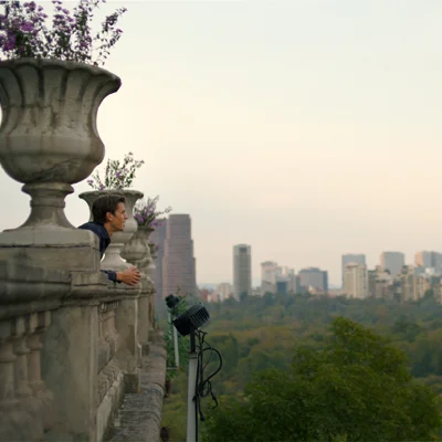 Antoni Porowski takes in views of Mexico City from Chapultepec Castle, located in one of the world's largest urban parks, which features a zoo, botanical gardens, vast green spaces, historic monuments, and world-class museums, including the must-see National Museum of Anthropology.