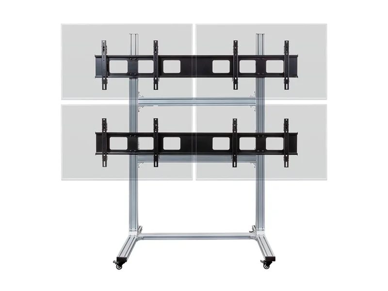 Commercial Series 2x2 Video Wall Display Cart