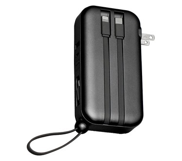 Limitless 10,000mAh Power Bank with AC Plug & Type-C Cable