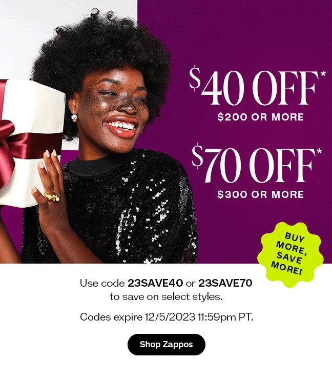 Shop Zappos Buy More Save More Sale
