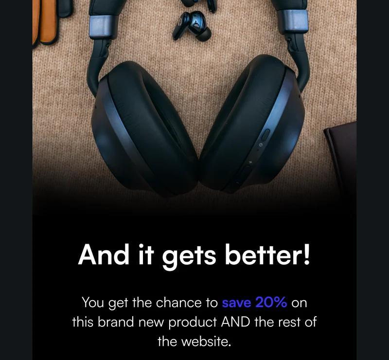 And it gets better! You get the chance to save 20% on this brand new product AND the rest of the website.