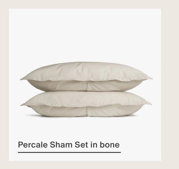 Percale Sham Set