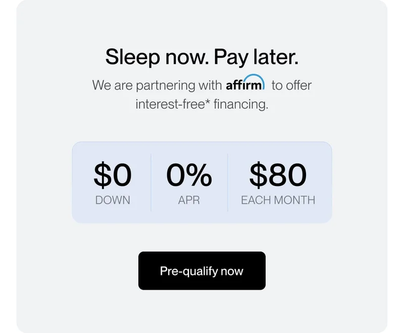 Sleep now. Pay later.