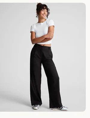 Status Wide Leg Trouser in Black
