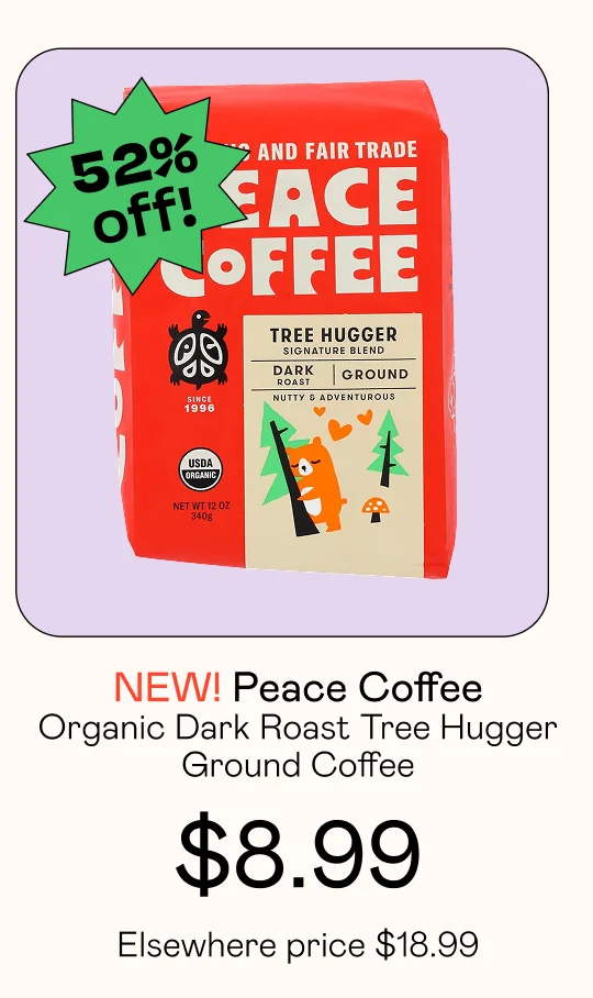 Organic Dark Roast Tree Hugger Ground Coffee