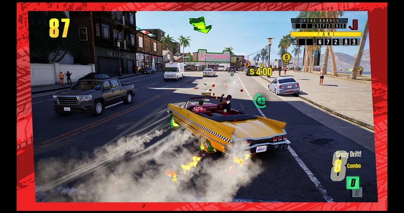 CRAZY TAXI: World Tour in-game screenshot