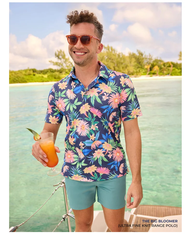 Ultra Fine Knit Range Polo: The Big Bloomer