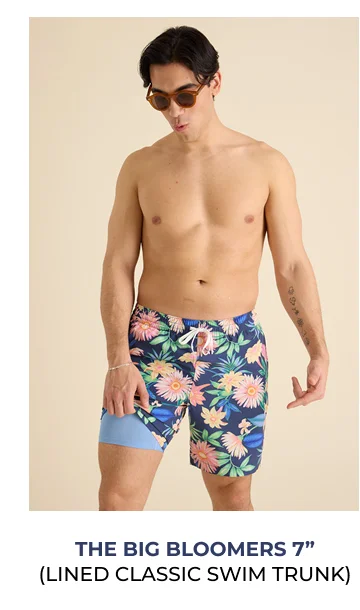 Lined Classic Swim Trunk: The Big Bloomers 7"