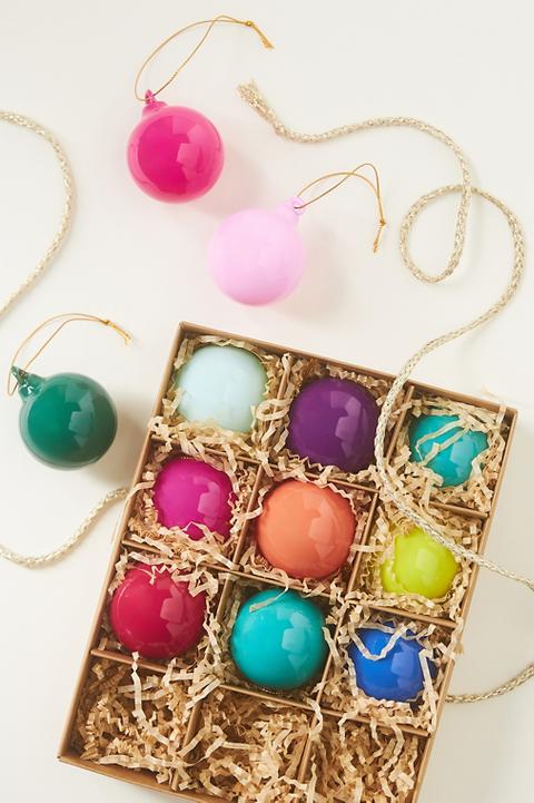 Opaque Ball Ornaments Set