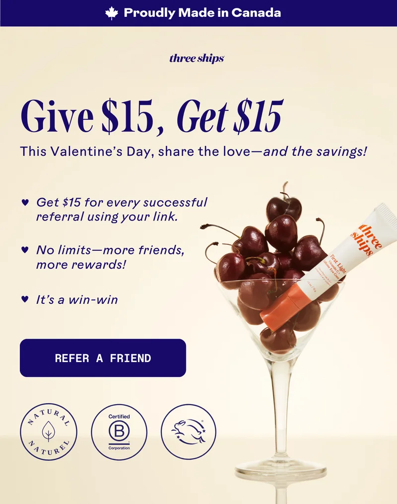 Give $15, Get $15. Refer a friend.