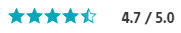 4.7/5 Star Rating