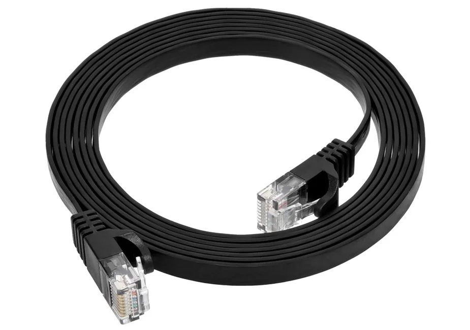 Cat5e Flat Ethernet Patch Cable, 3ft