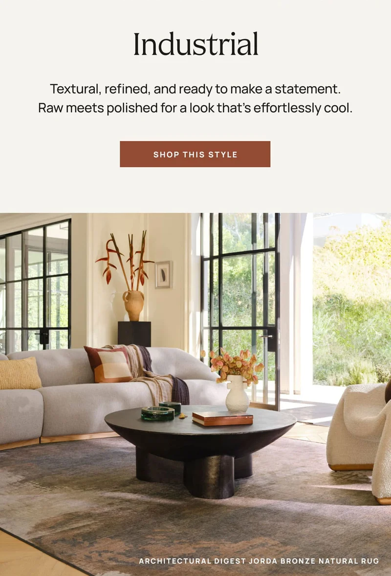Arhitectural Digest Jorda Bronze Natural Rug
