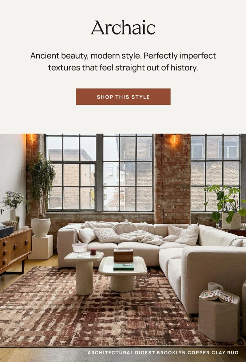 Architectural Digest Brooklyn Copper Clay Rug