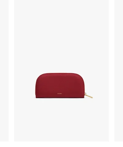 Curved Zip Wallet Sangria