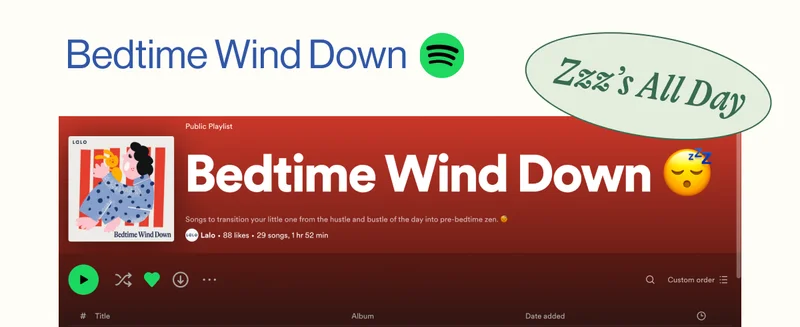 Bedtime Wind Down. Zzz's All Day. Bedtime Wind Down