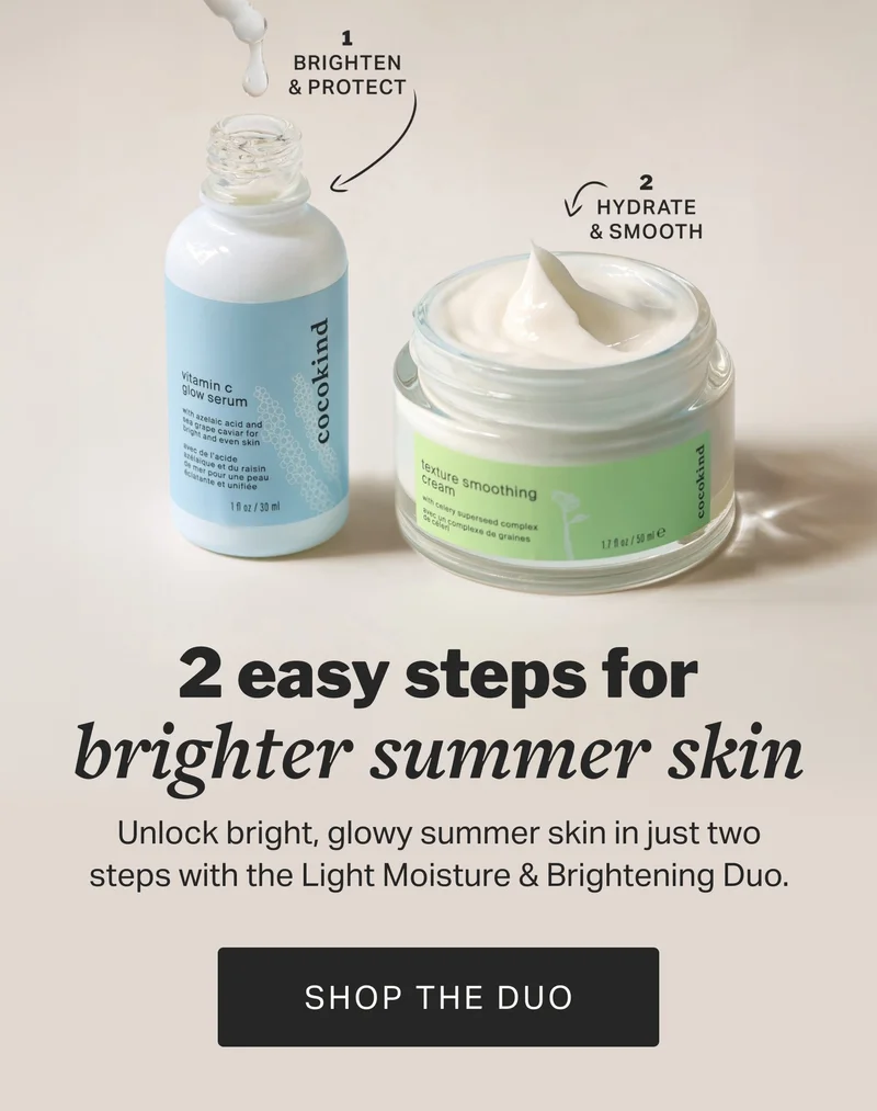 2 easy steps for brighter summer skin SHOP THE DUO