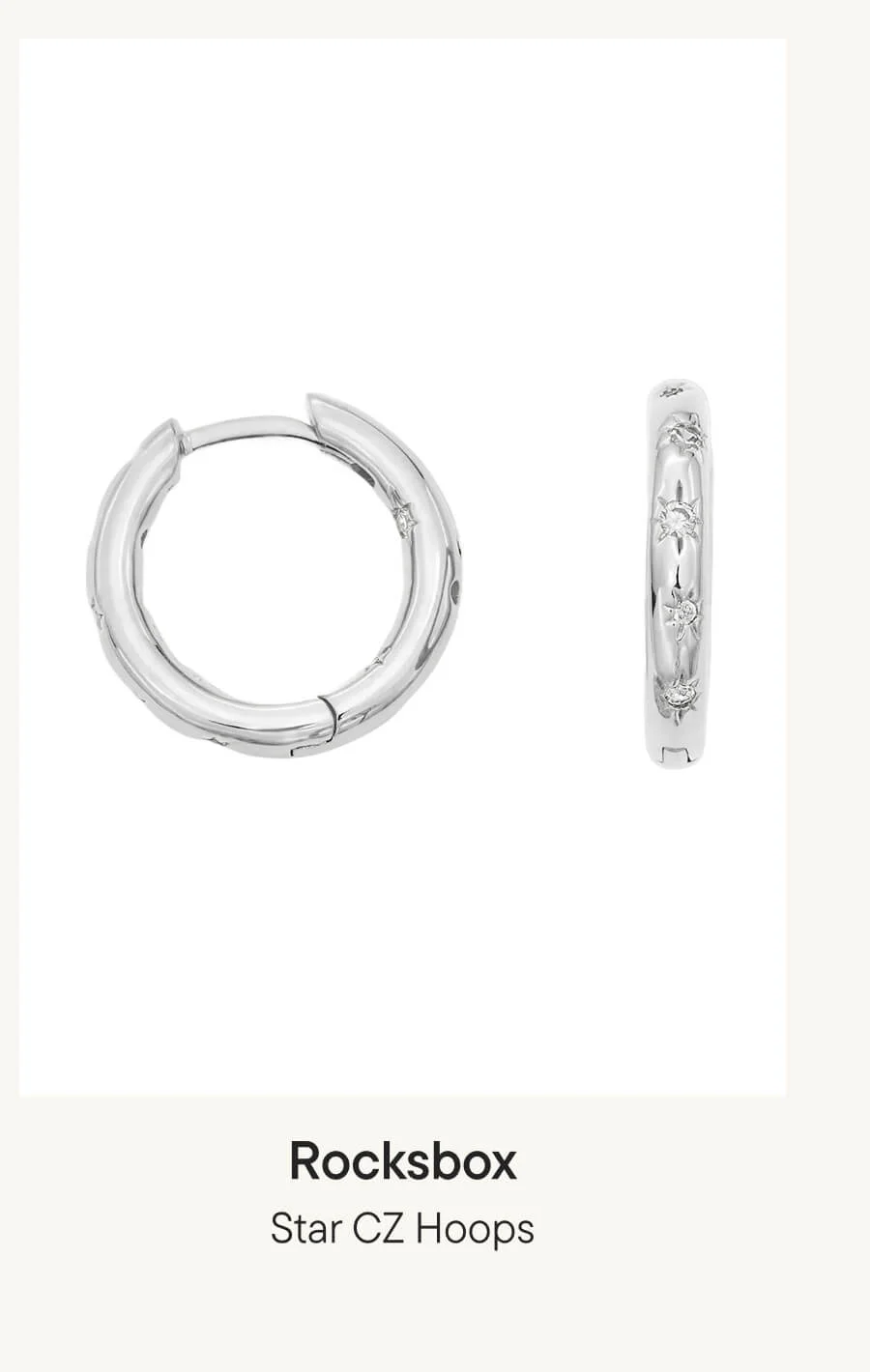 Star CZ Hoops