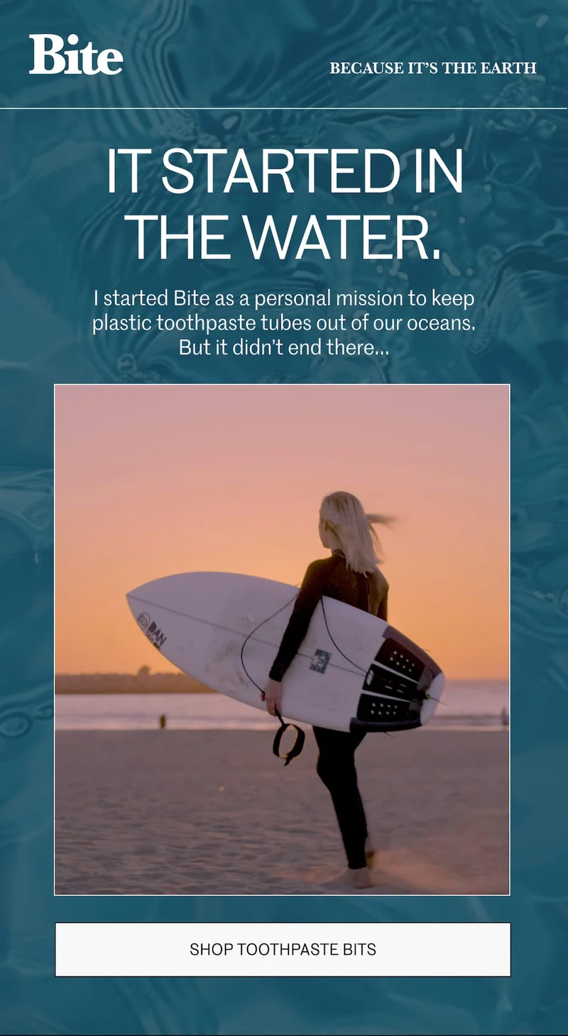 It started in the water.