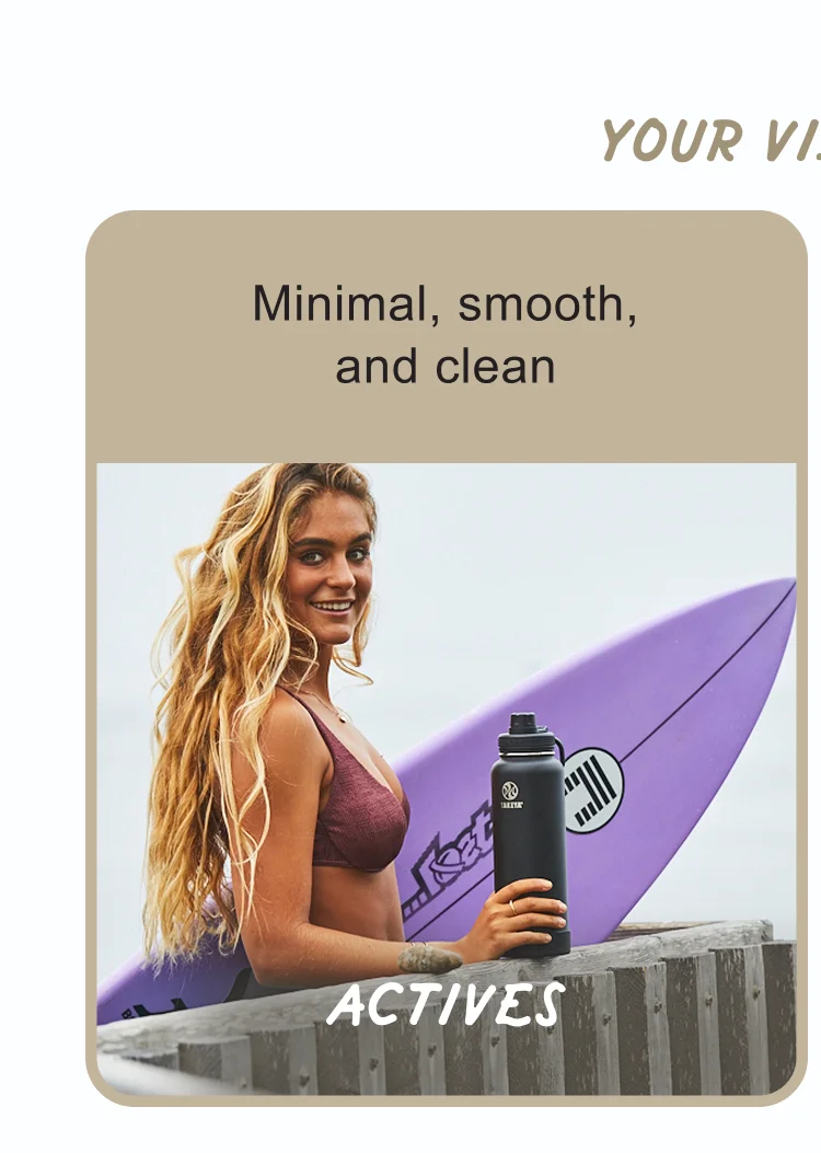 Your Vibe Is… | Minimal, smooth, and clean | Actives