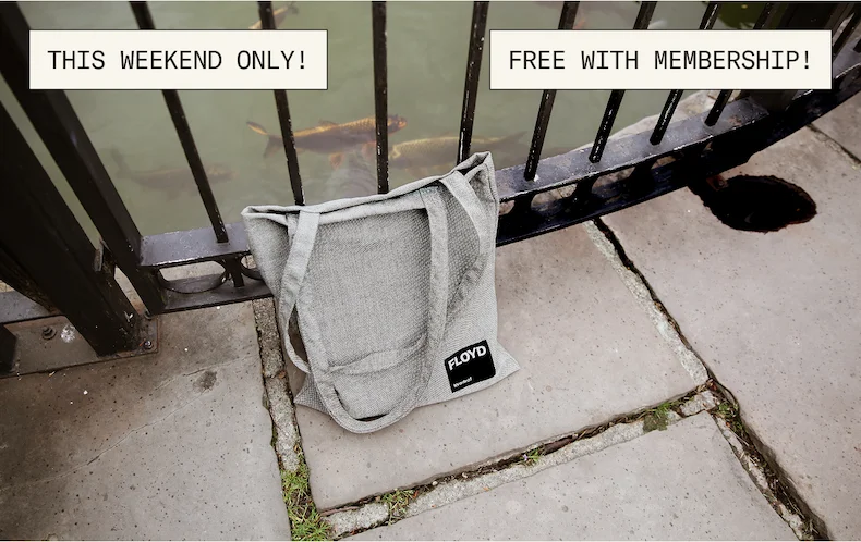 This weekend only: new Members receive a free, limited edition tote!