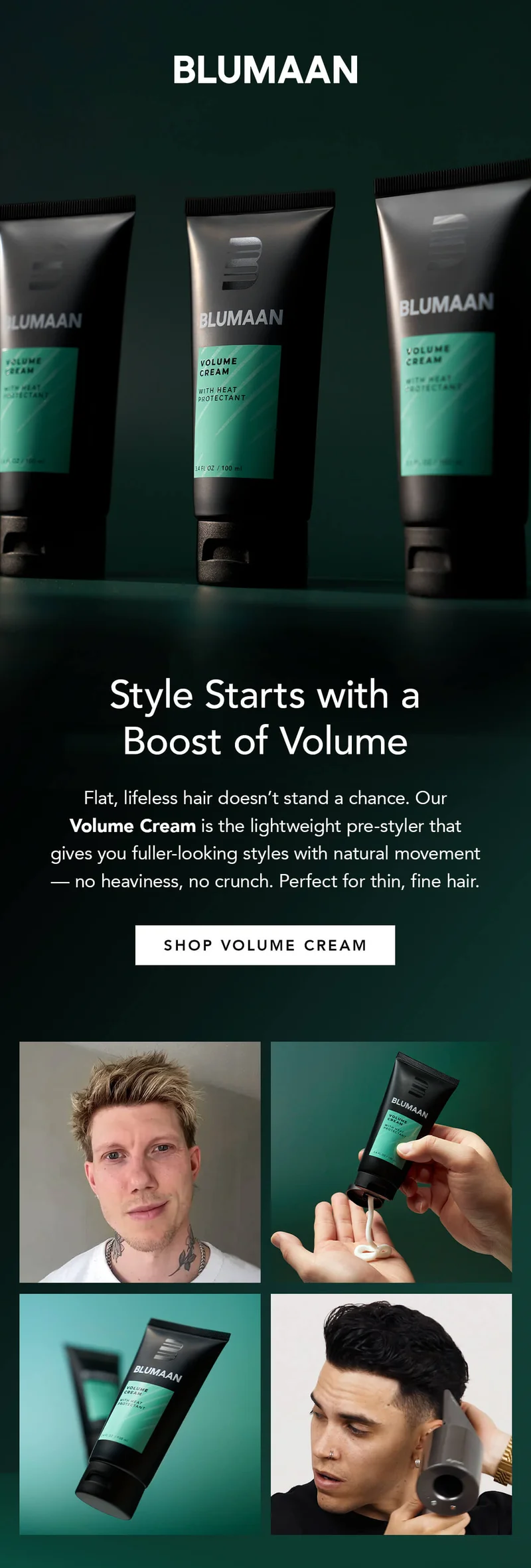 Style Starts with Volume Cream