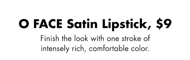 Finish the look with one stroke of this intensely rich color