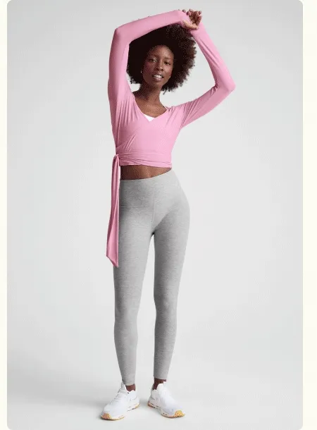 Spacedye Caught In The Midi High Waisted Legging in Silver Mist