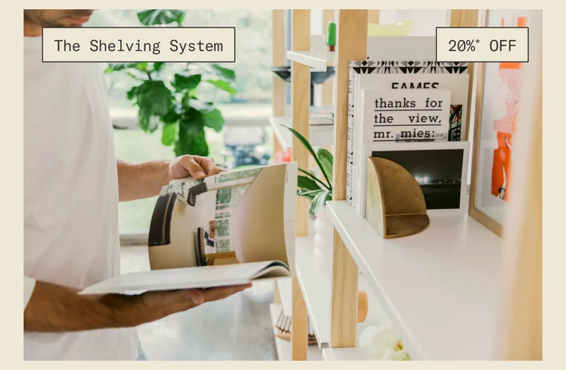 Save 20% on The Shelving System