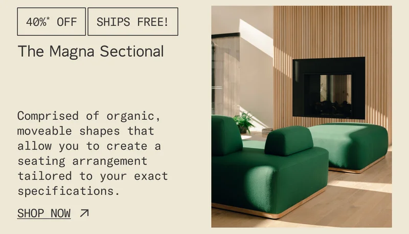 40% off & Free Shipping on The Magna Sectional