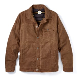 Flannel-Lined Waxed Trucker Jacket - Tall