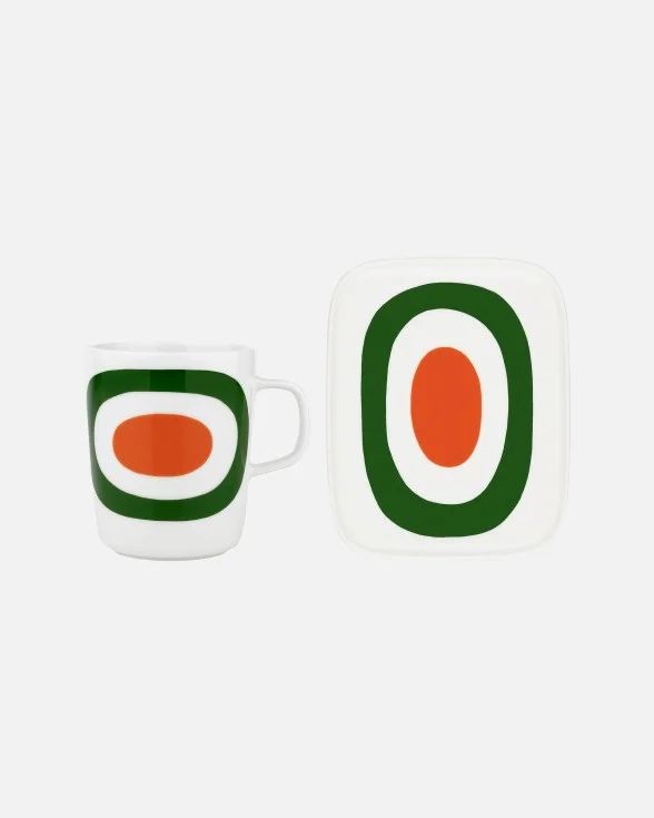 Oiva / Melooni mug and plate set