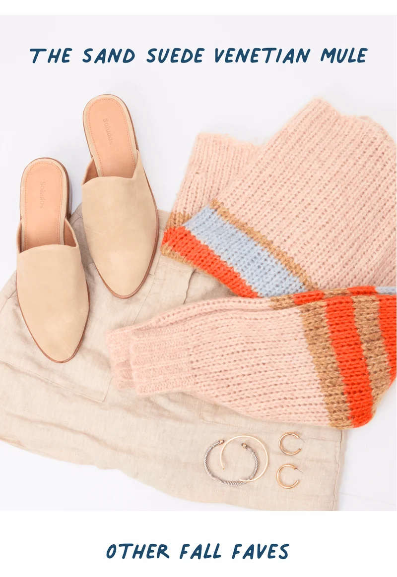 The Sand Suede Venetian Mule