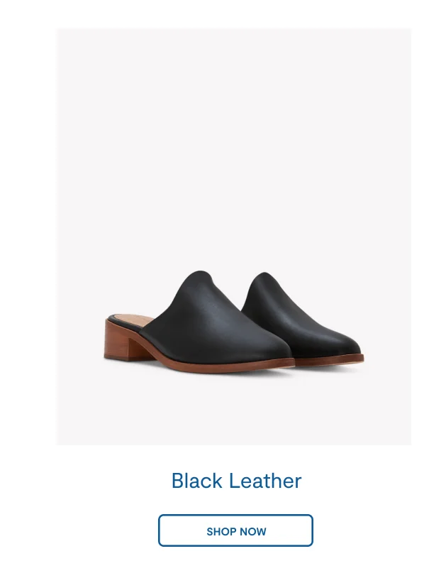 The Venetian Mule Black Leather