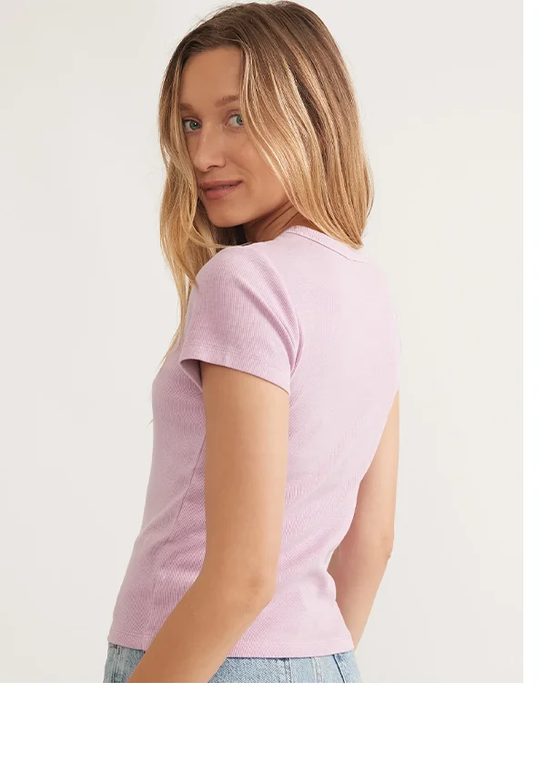 Lexi Rib Sun-In Crew Tee