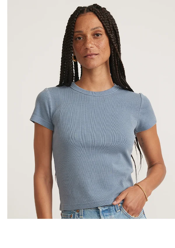 Lexi Rib Sun-In Crew Tee