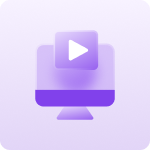 Purple computer icon
