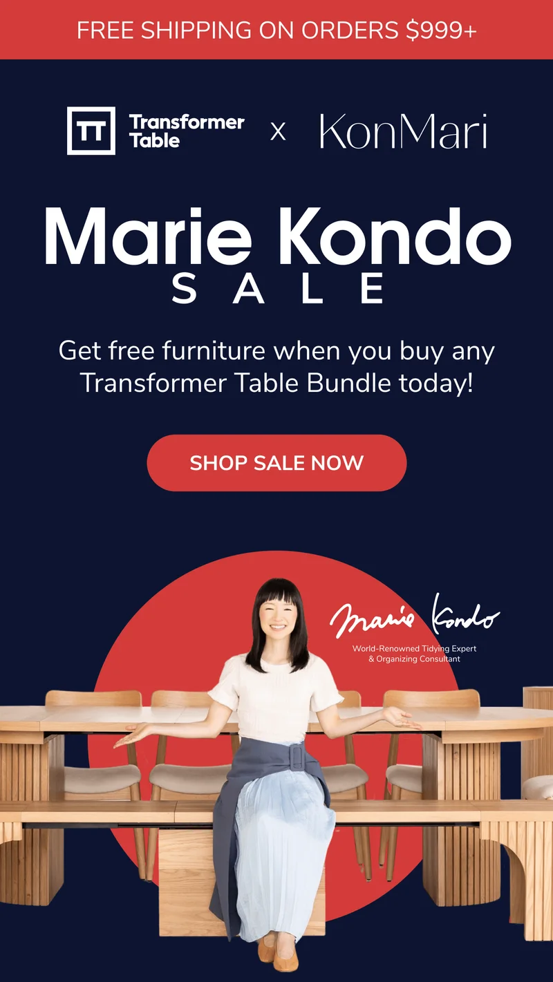 Transformer Table Marie Kondo Sale ✨
