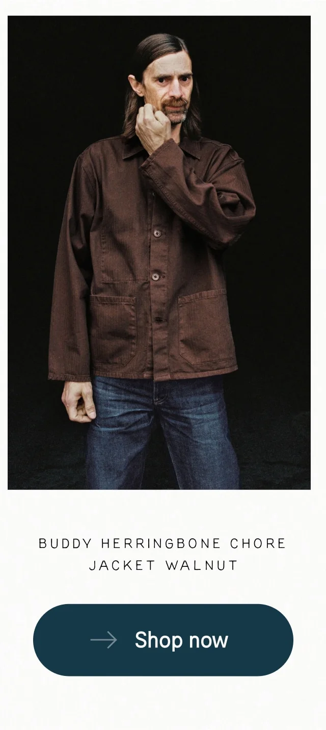 Buddy Herringbone Chore Jacket Walnut